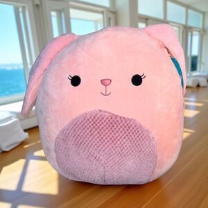 NWT 2022 Easter Squad Bop Bunny Squishmallow (Dark Pink Checkered Belly) 16”